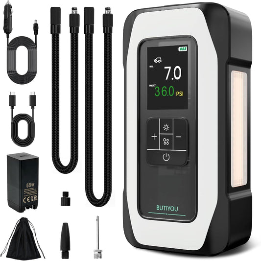 BY01 Tire Inflator Portable Air Compressor for Large Tires